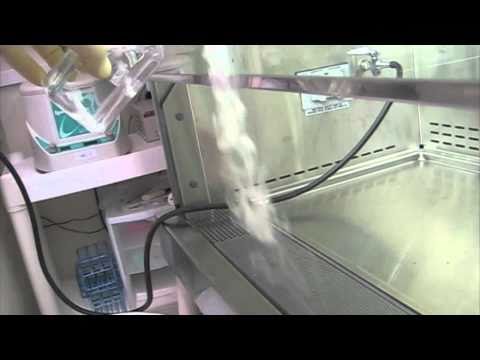 laminar - Demonstration of airflow pattern differences between Biological Safety Cabinets and Laminar Flow Hoods.