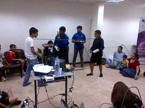 Children bending Rebars-Muneer Samnani