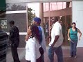 Rapper 50 Cent exiting a radio station in Rockville,MD.