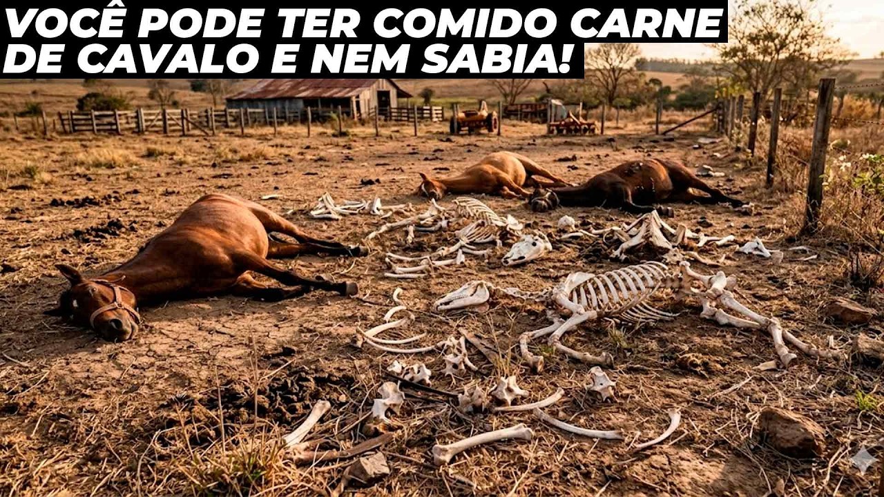 Ossada de cavalos é encontrada no Brasil com suspeita de venda de carne