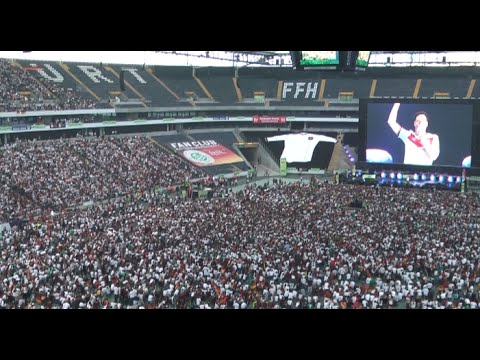 Deutschland - Packendes Finale mit starker Leistung und Spannung pur. 50.000 Fans feiern in der ausverkauften Commerzbank-Arena Frankfurt den Weltmeistertitel. Tor/Goal (M...