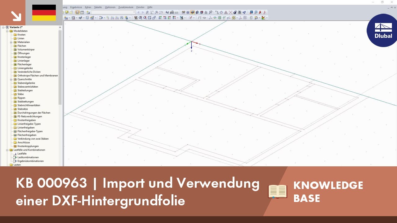 KB 000963 | Import und Verwendung einer DXF-Hintergrundfolie