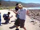 me acting like a crab