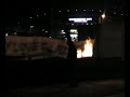 Bluewatch banner burning