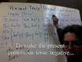 The Present Tense vs. the Present Continuous Tense