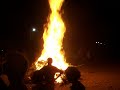 Indian Fire Dancing At Holi Festival
