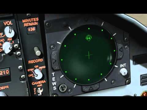 LOCK ON ( Flaming Cliffs ) Air to Air - tutorial 01: F 15C Radar Intro & LRS Mode