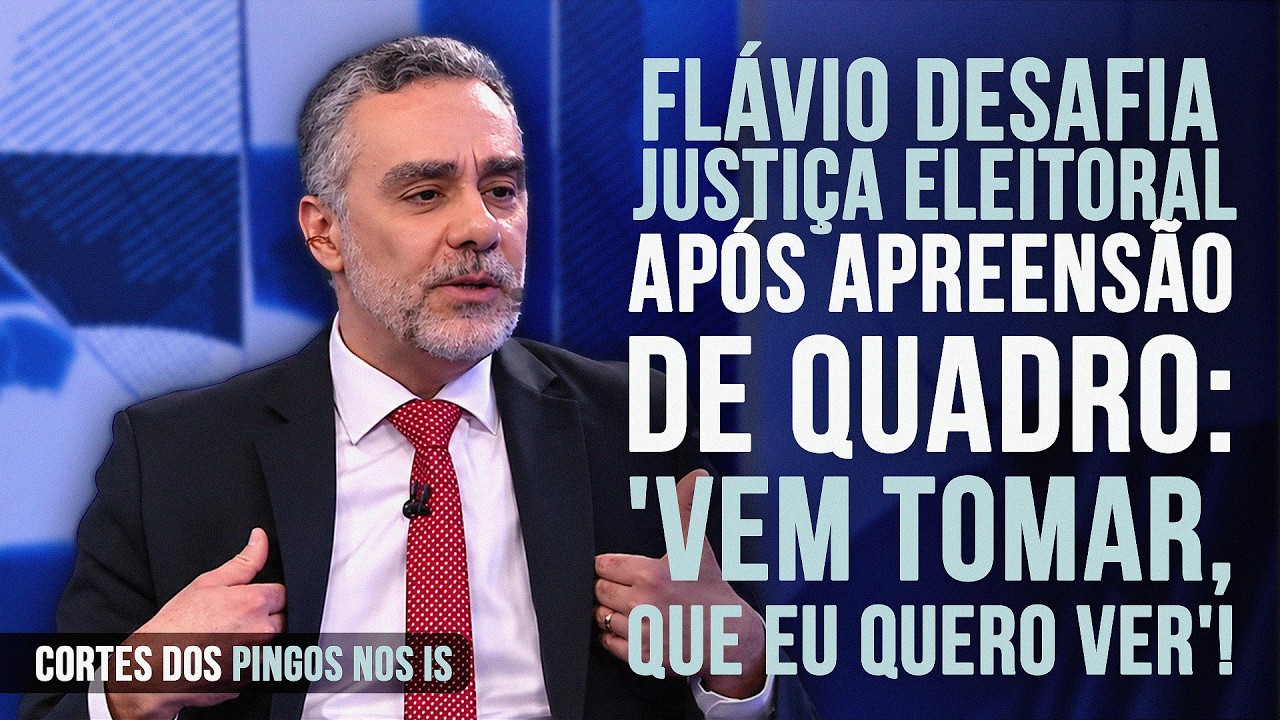 🚨 Justiça Eleitoral Apreende Até Quadro de Bolsonaro e Flávio Reage: 'Vem tomar'!