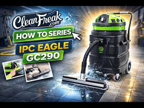 Youtube External Video Intro Video on How to Use the IPC Eagle GC290-AD Dual Motor Automatic Pump Out Wet Vacuum