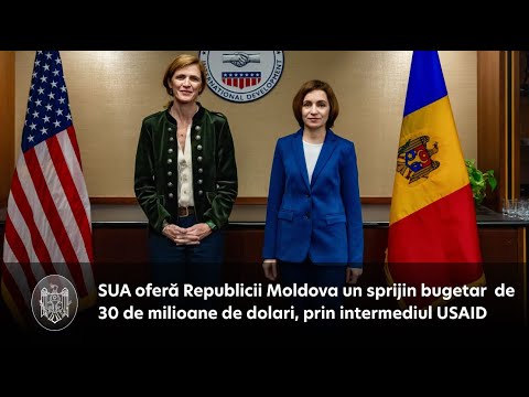 SUA oferă Republicii Moldova un sprijin bugetar direct de 30 de milioane de dolari, prin intermediul USAID