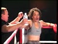 Women boxers Amanda Buchanan and Mischa Merz