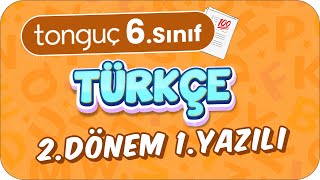 6Sınıf Türkçe 2Dönem 1Yazılıya Hazırlık �