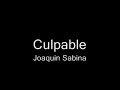 Joaquin Sabina - Culpable Joaquin Sabina - Culpable