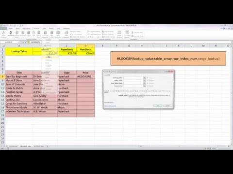 video-linktoworks-How To... Use the HLOOKUP Function in Excel 2010