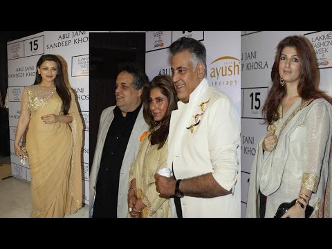 Twinkle Khanna, Sonali Bendre, & Others At Grand Opening Show LFW Winter Festive 2015