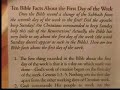 The Sabbath vs. the First Day, In the Bible