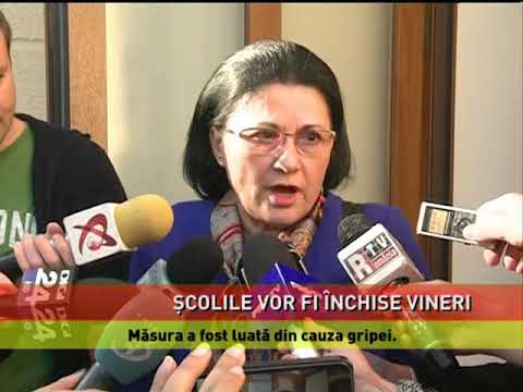 Şcoli închise, din cauza gripei