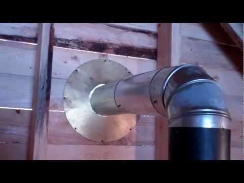 how to vent wood stove pipe