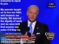 (1 of 3) Joe Biden from DNC with TELEPROMPTER