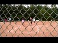 Girl has unassisted triple play