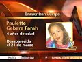 Encuentran sin vida a la niña Paulette Gebara Farah