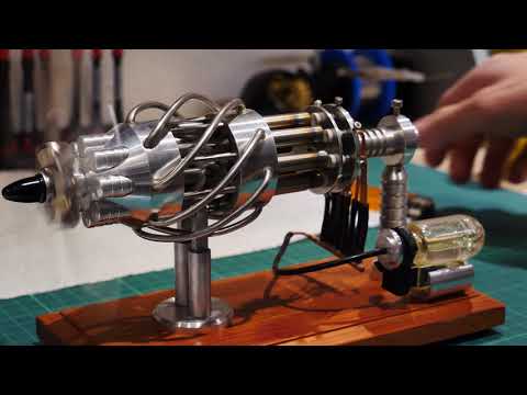 Crazy 16 Cylinder Sterling Desktop Engine Part2