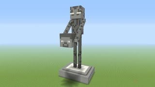 Minecraft Tutorial: How To Make A STONE ENDERMAN Statue!!