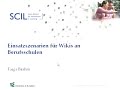 Wikis an Berufsschulen