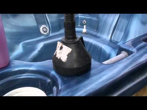 how to drain a qca hot tub