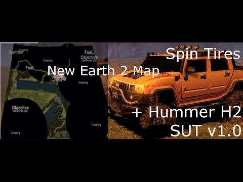 Spin Tires-Hummer H2 + New Earth map Mod Spotlight