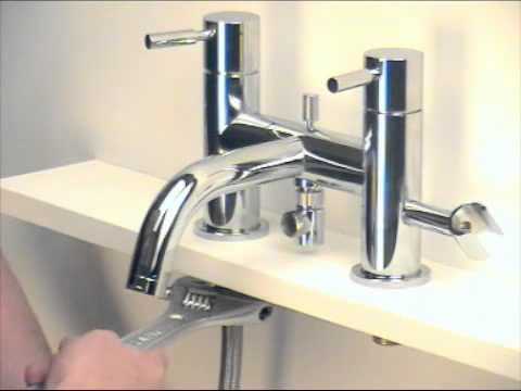 how to fit mixer tap