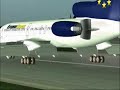 TU-154M landing at LDRI