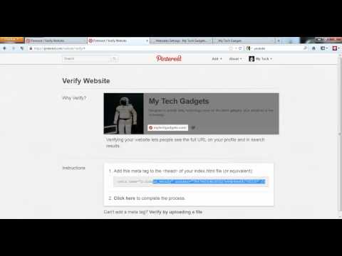 how to verify email on pinterest