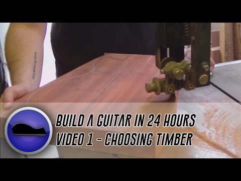 Video 1 - How to build a guitar | timber choice and cutting the body out