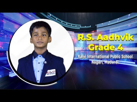 056 | R S  Aadhvik   Grade 4 | Kalvi Talks 2025 | Nagari