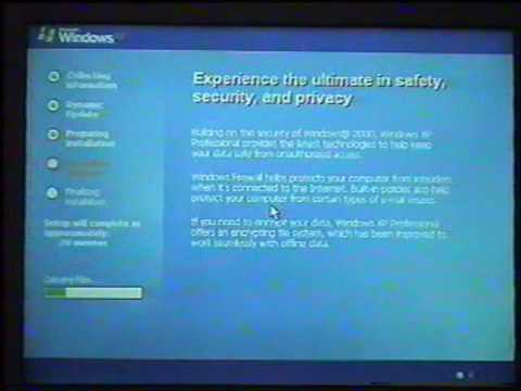 Install Windows XP -part 2