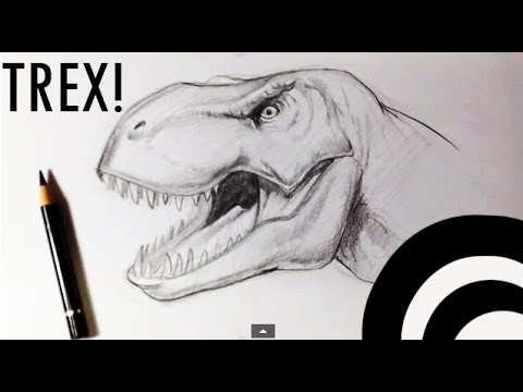 how to draw easy t rex