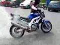 Palenie Gumy I Gleba Na Motorze (Wypadek Crash)