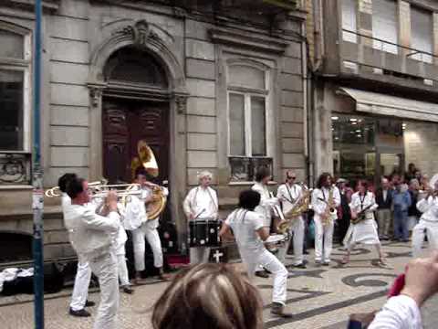 some street band from paris playing ...