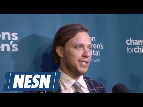 Video: Pastrnak on Champion of Children's Gala: 'I love being here'