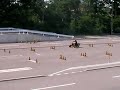 スラロームの教習風景