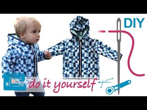 DIY Softshell Jacke mit RV nähen für Anfänger – Grundkurs teilbaren RV einnähen