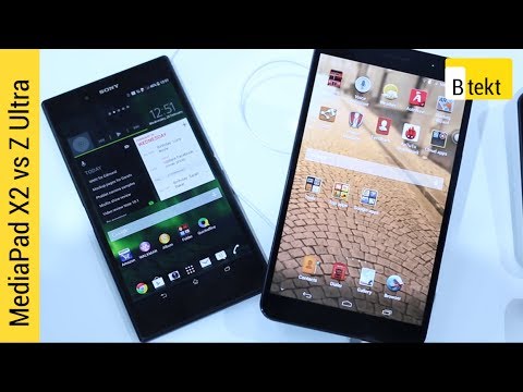 X1 - We compare the Huawei MediaPad with the Sony Xperia Z Ultra at MWC 2014.