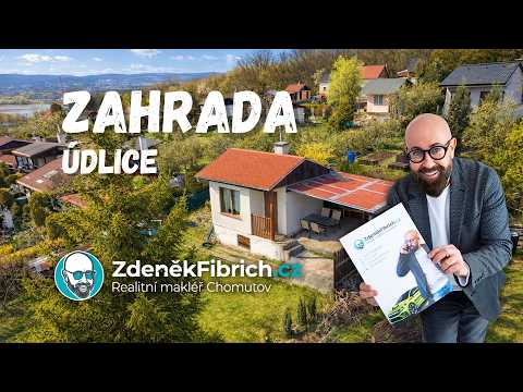 Video Zahrada se zděnou chatkou, 387 m2, osobní vlastnictví, Údlice