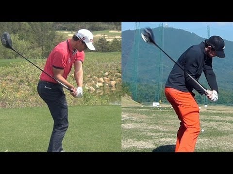 [1080p HD] Rory Mcilroy vs Adam Scott Driver Golf Swing