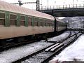 Train out of Praha Masarykovo station Train out of Praha Masarykovo station