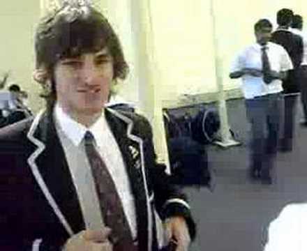 School girls tickled