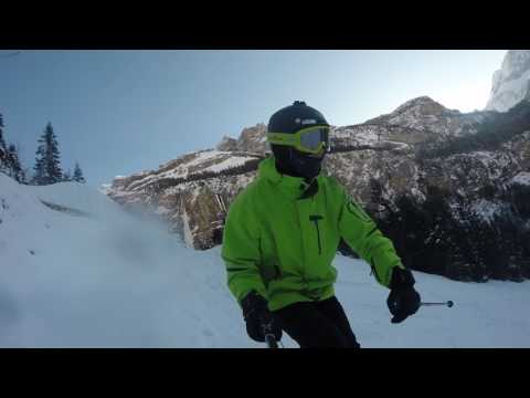 Видео катания на лыжах на горнолыжном курорте Кандерштег