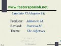 the adjectives   los adjetivos