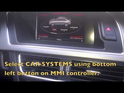 How to Reset the Oil Change Service Interval on 2013 Audi’s
